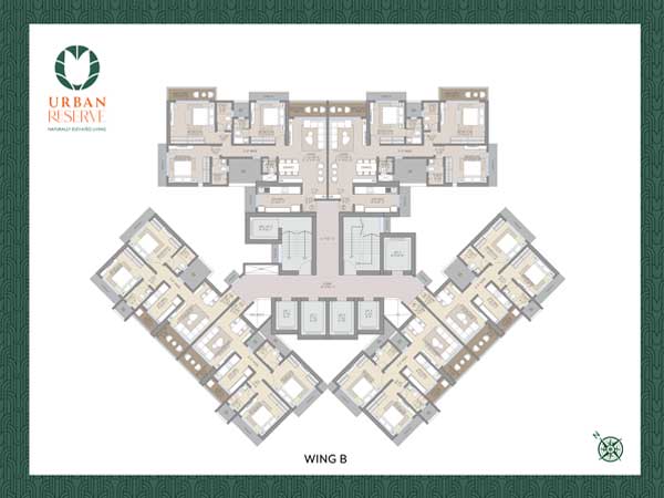 Urban Reserve Wing B typical floor plan